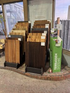 Ausstellung Terrassendielen VivaGardea die-parkett-boutique braunschweig
